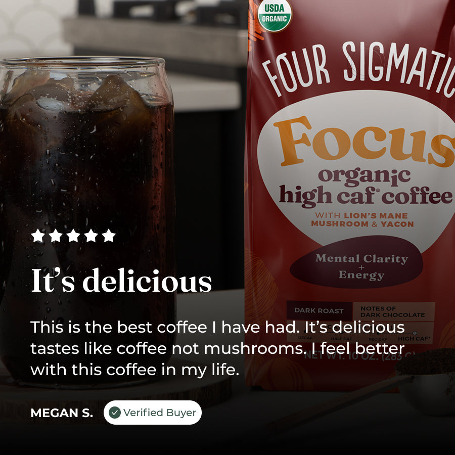 Focus Max High Caf Ground Coffee - Dark