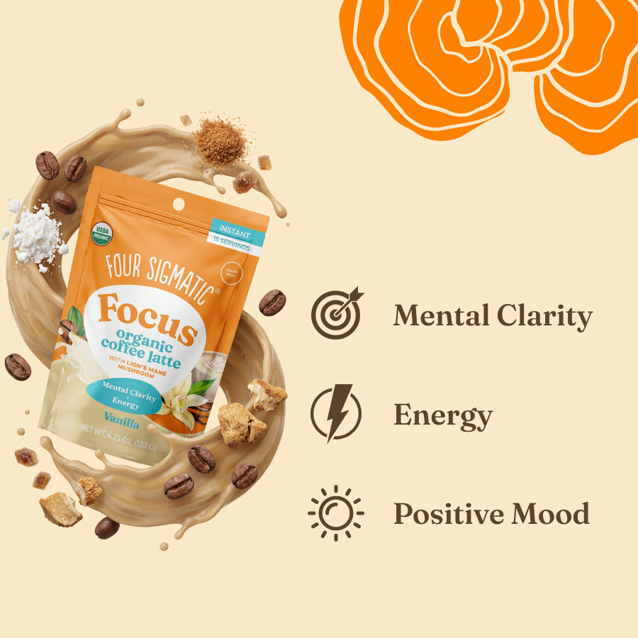 Focus Organic Coffee Latte - Vanilla