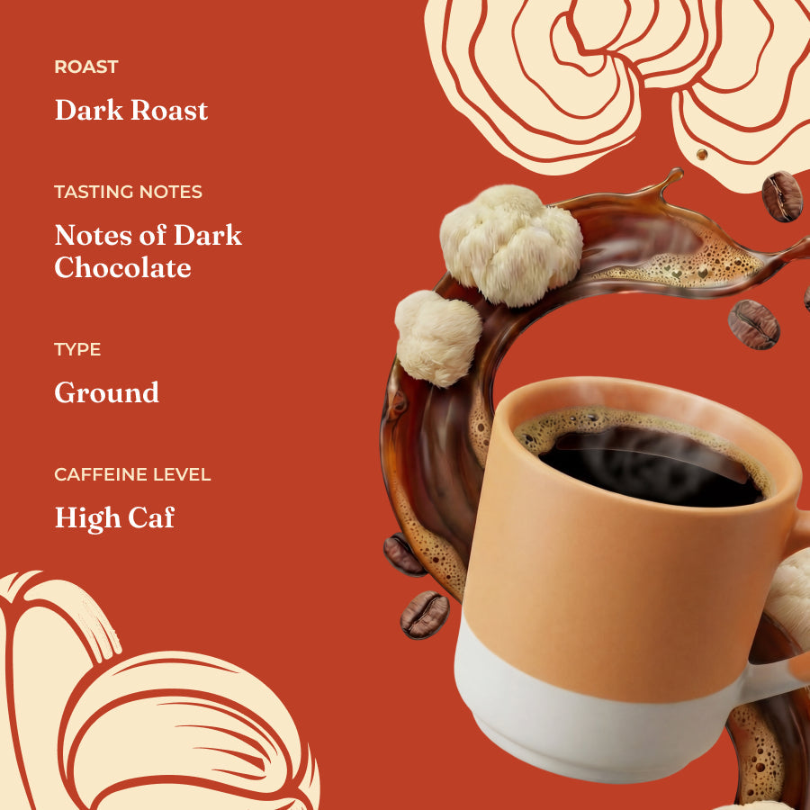 Focus Max High Caf Ground Coffee - Dark