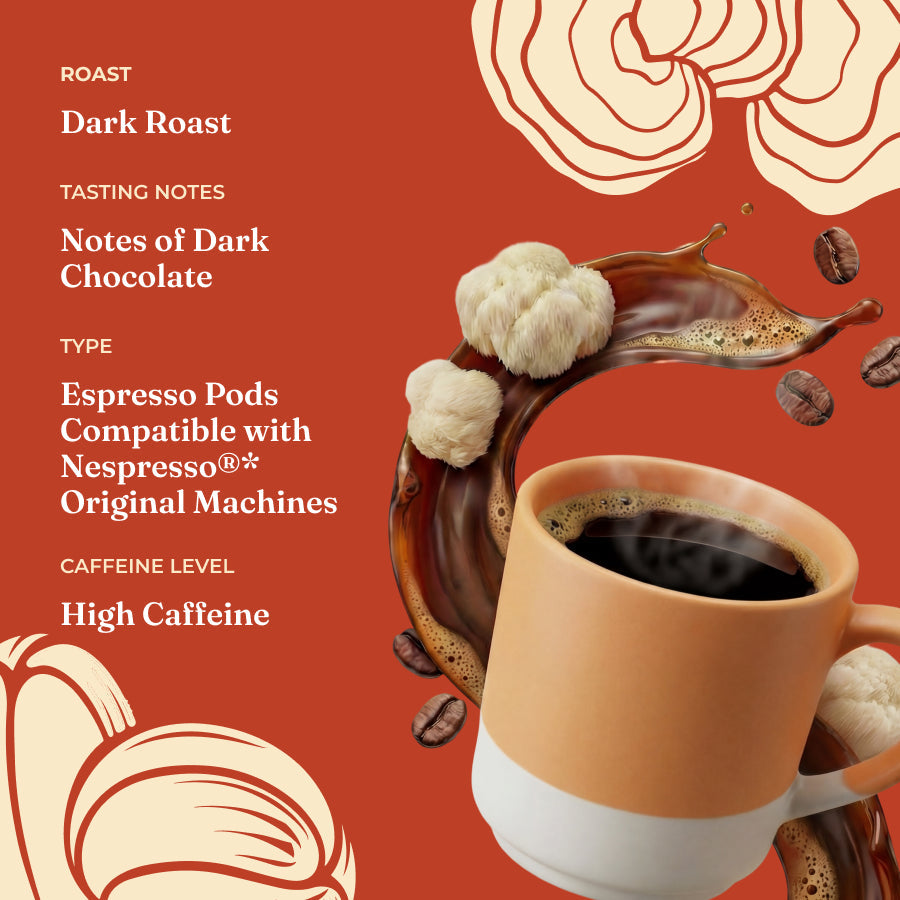 Focus Dark Roast High Caf Espresso Pods (10ct)