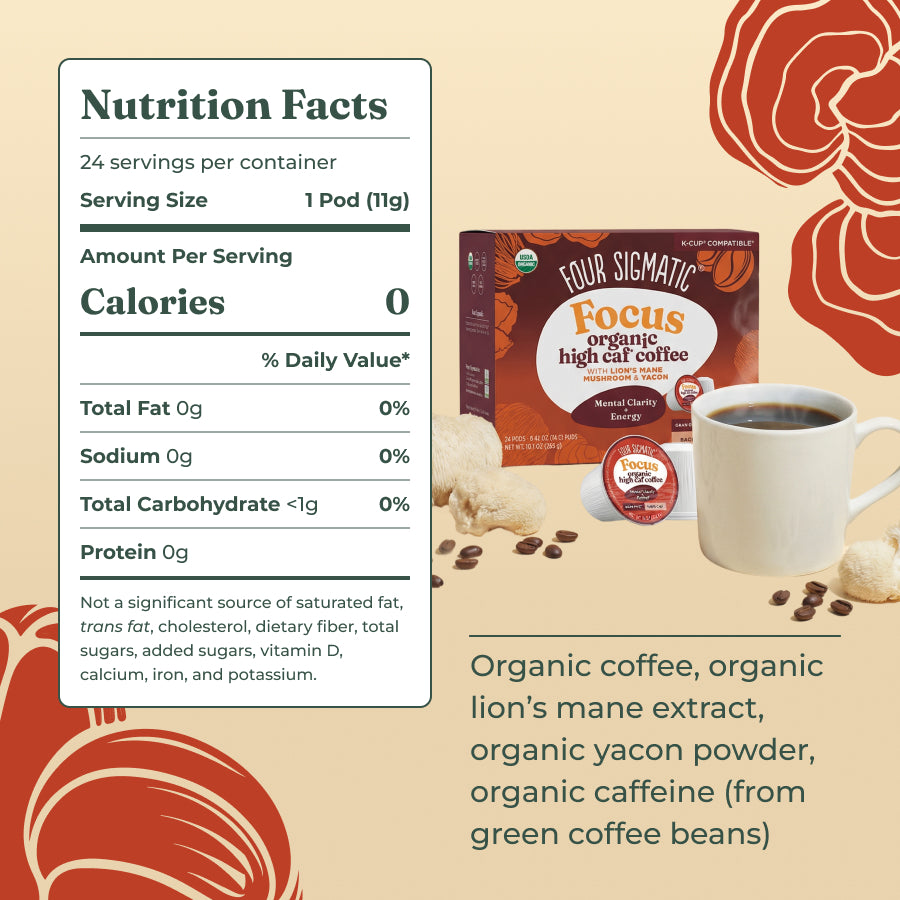 Focus High Caf Coffee Pods (24ct)
