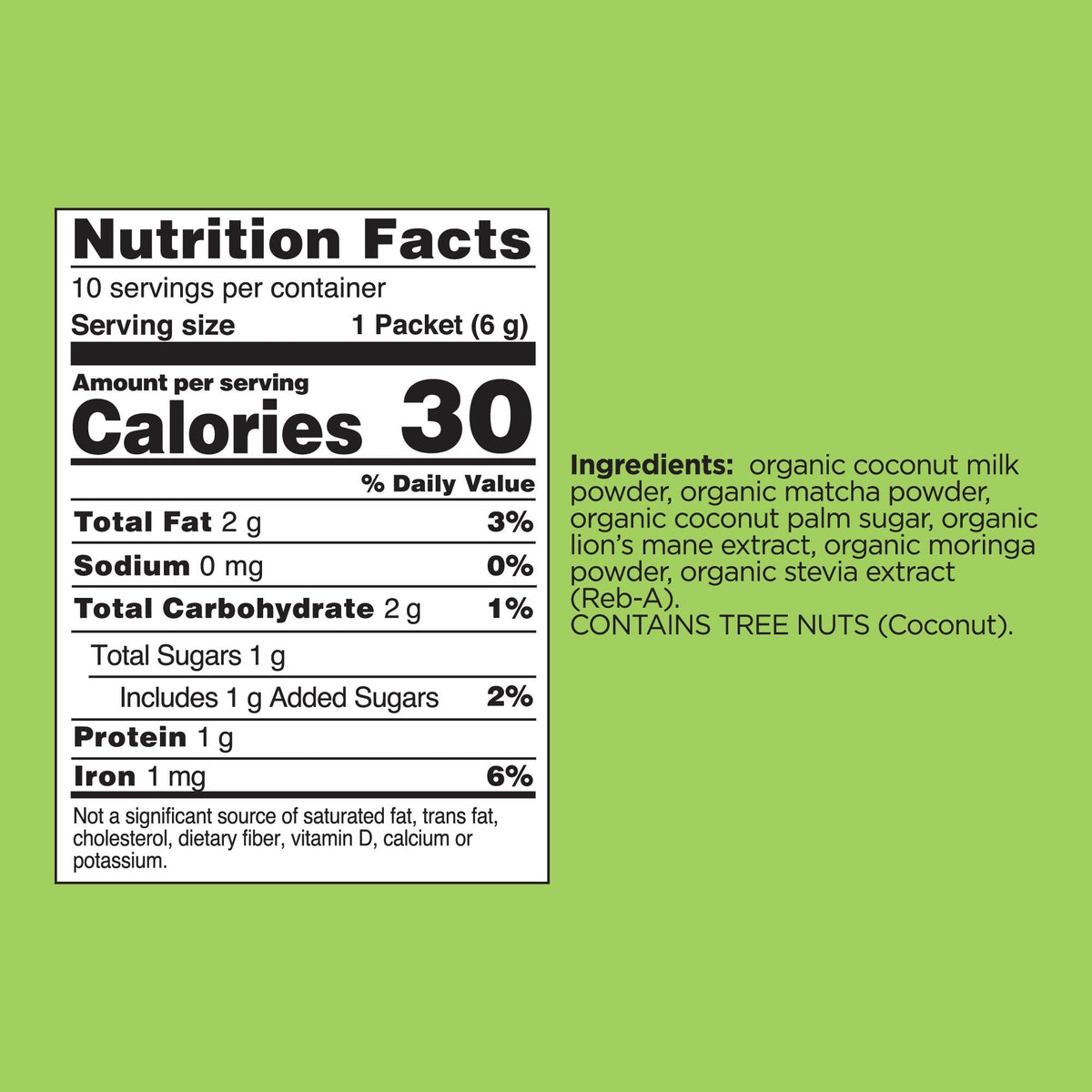 Focus Matcha Latte Packets
